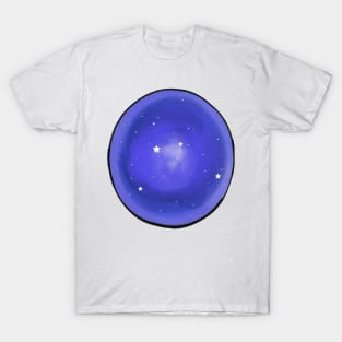 Starry Night Watercolor Stars Galaxy Pattern T-Shirt